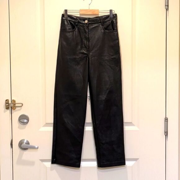 EUC Wildfred 2 The Melina Black Faux Leather Pants - Picture 5 of 11